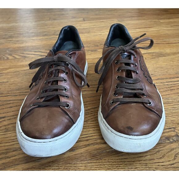 ROBERTO CAVALLI Brown Lace Up Sneaker Shoes  Mens Size EU 41  US 8.5 main image 10